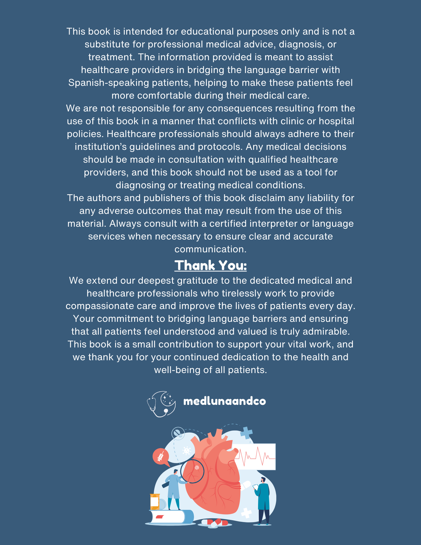 THE COMPLETE MEDICAL SPANISH GUIDE NOTEBOOK *read the description*