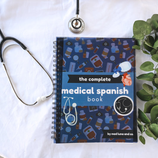 THE COMPLETE MEDICAL SPANISH GUIDE NOTEBOOK *read the description*
