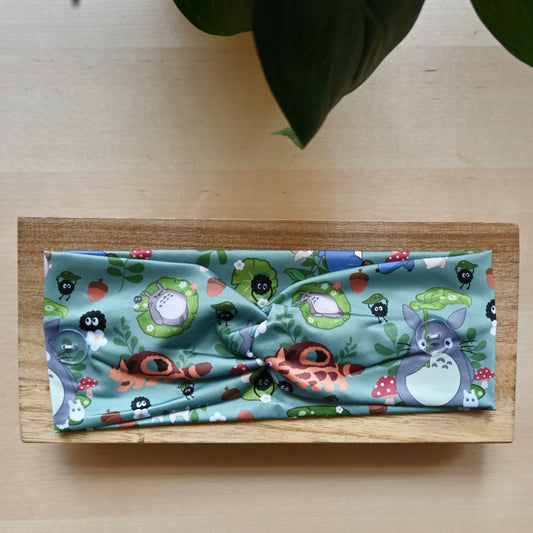 MY NEIGHBOR TOTORO - GREEN TOTORO WITH CREATURES HEADBAND