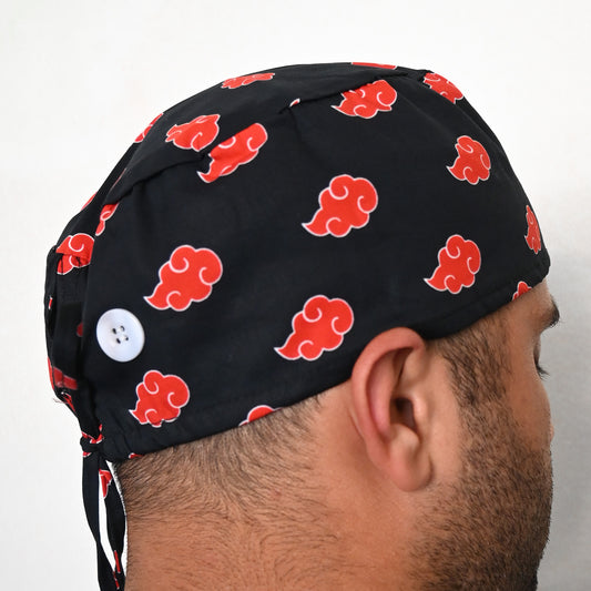NARUTO - AKATSUKI SATIN LINED REGULAR SCRUB CAP