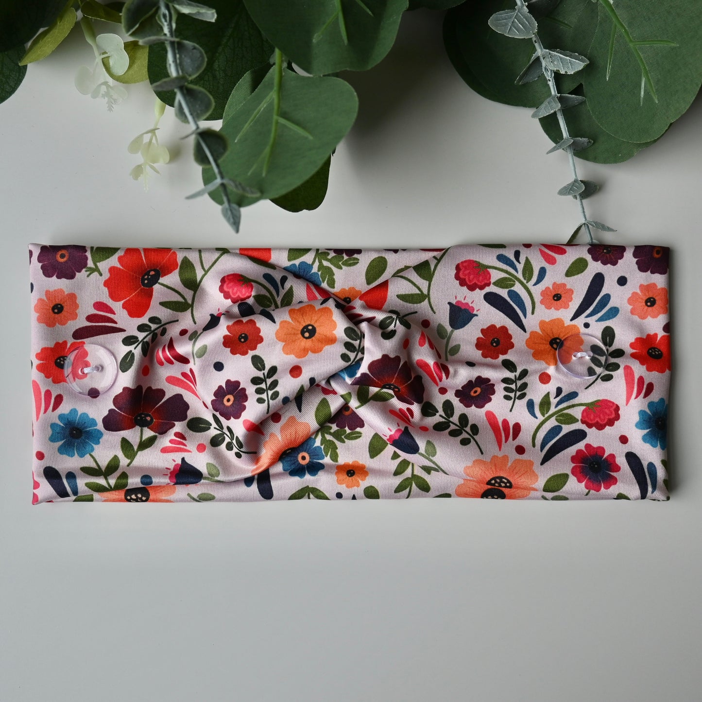 HISPANIC THEMED NEUTRAL TRADITIONAL TALAVERA WITH FLOWERS HEADBAND