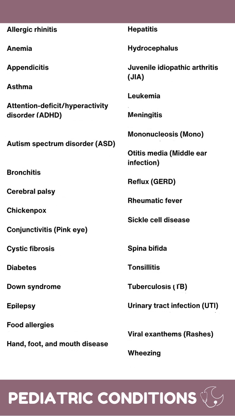 PEDIATRIC VACCINES + CONDITIONS MEDICAL SPANISH BADGE