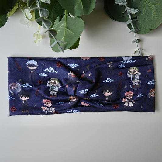 JUJUTSU KAISEN - CHARACTERS AND SYMBOLS THEMED HEADBAND