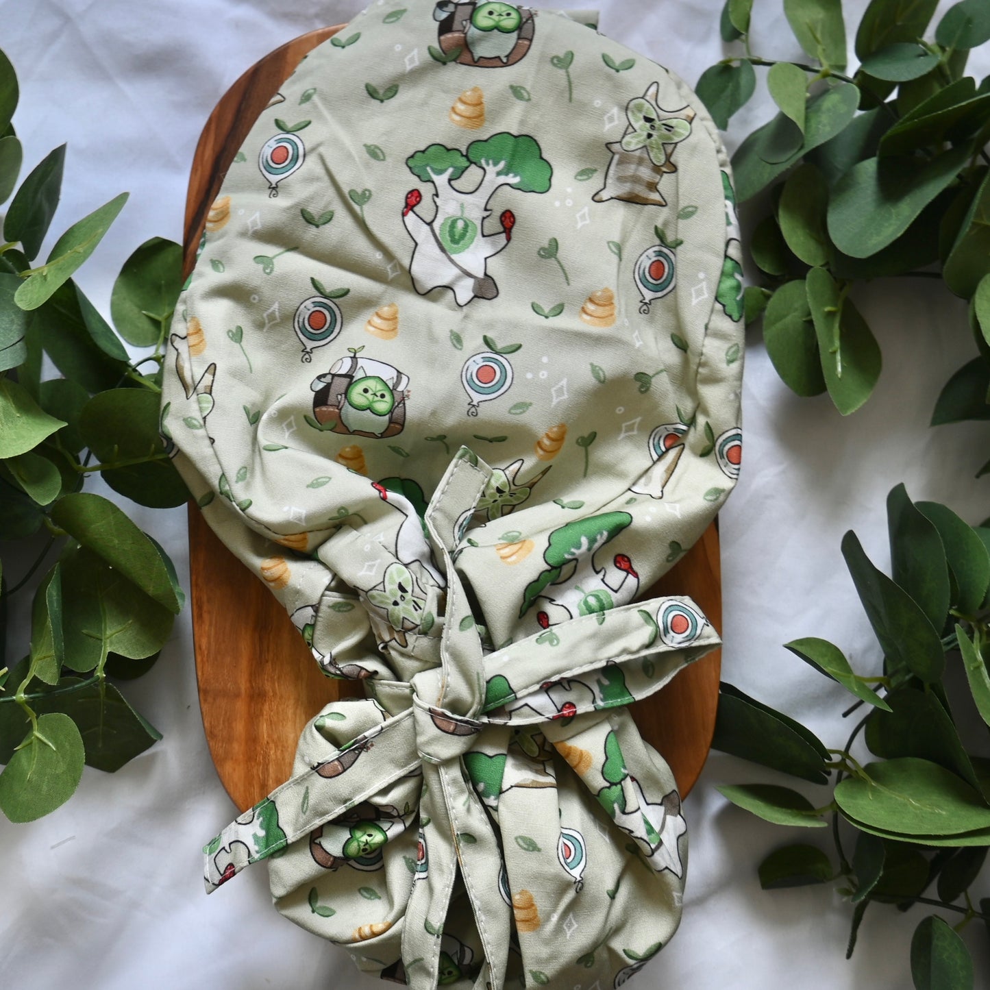 LEGEND OF ZELDA - KOROKS THEMED SATIN LINED PONYTAIL SCRUB CAP