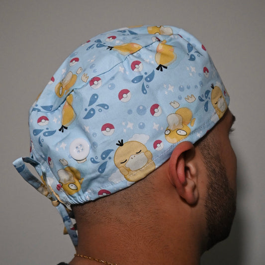 POKEMON - PSYDUCK THEMED SATIN LINED REGULAR SCRUB CAP