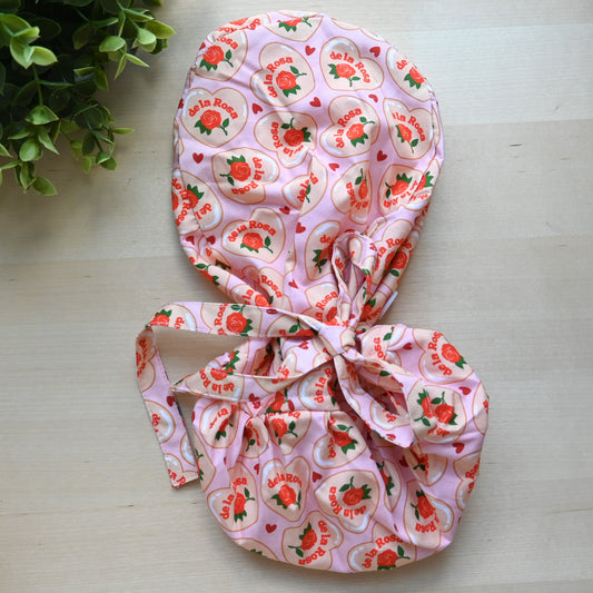 MAZAPAN THEMED SATIN LINED PONYTAIL SCRUB CAP