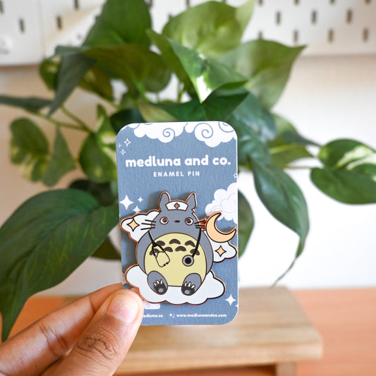 MY NEIGHBOR TOTORO MEDICAL THEMED ENAMEL PIN