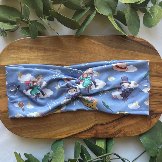 HOWL'S MOVING CASTLE - BLUE ALL CHARACTERS THEMED HEADBAND