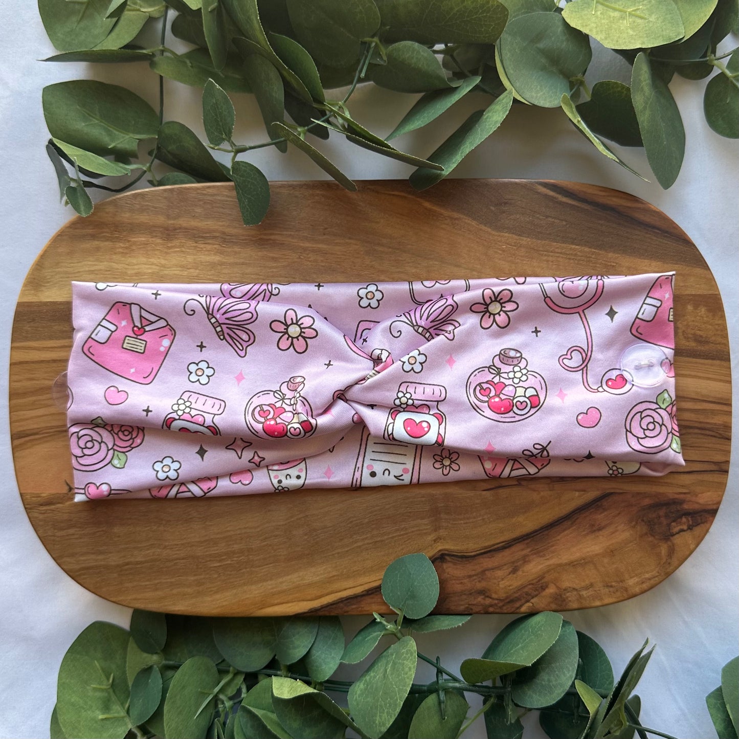 CUTE VALENTINES MEDICAL THEMED HEADBAND